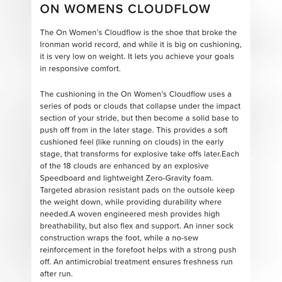 On Running "Cloudflow" Running Athletic Shoes Guava Dustrose | Women's Size 6.5 - Picture 13 of 15